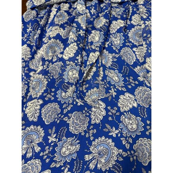 Cottage Core MSK Dress Women's 18 Floral Ruffled Faux Wrap Tie Waist Sheer Lined - Picture 12 of 12